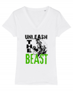 Unleash the Beast Tricou mânecă scurtă guler V Damă Evoker