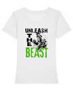 Unleash the Beast Tricou mânecă scurtă guler larg fitted Damă Expresser