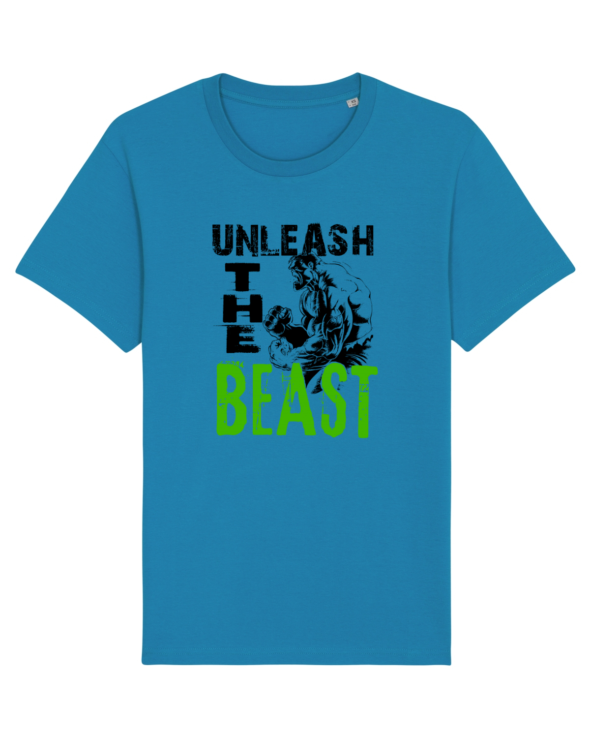 Tricou mânecă scurtă Unisex Rocker Azur