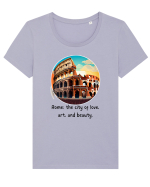 ROME - V2 Tricou mânecă scurtă guler larg fitted Damă Expresser