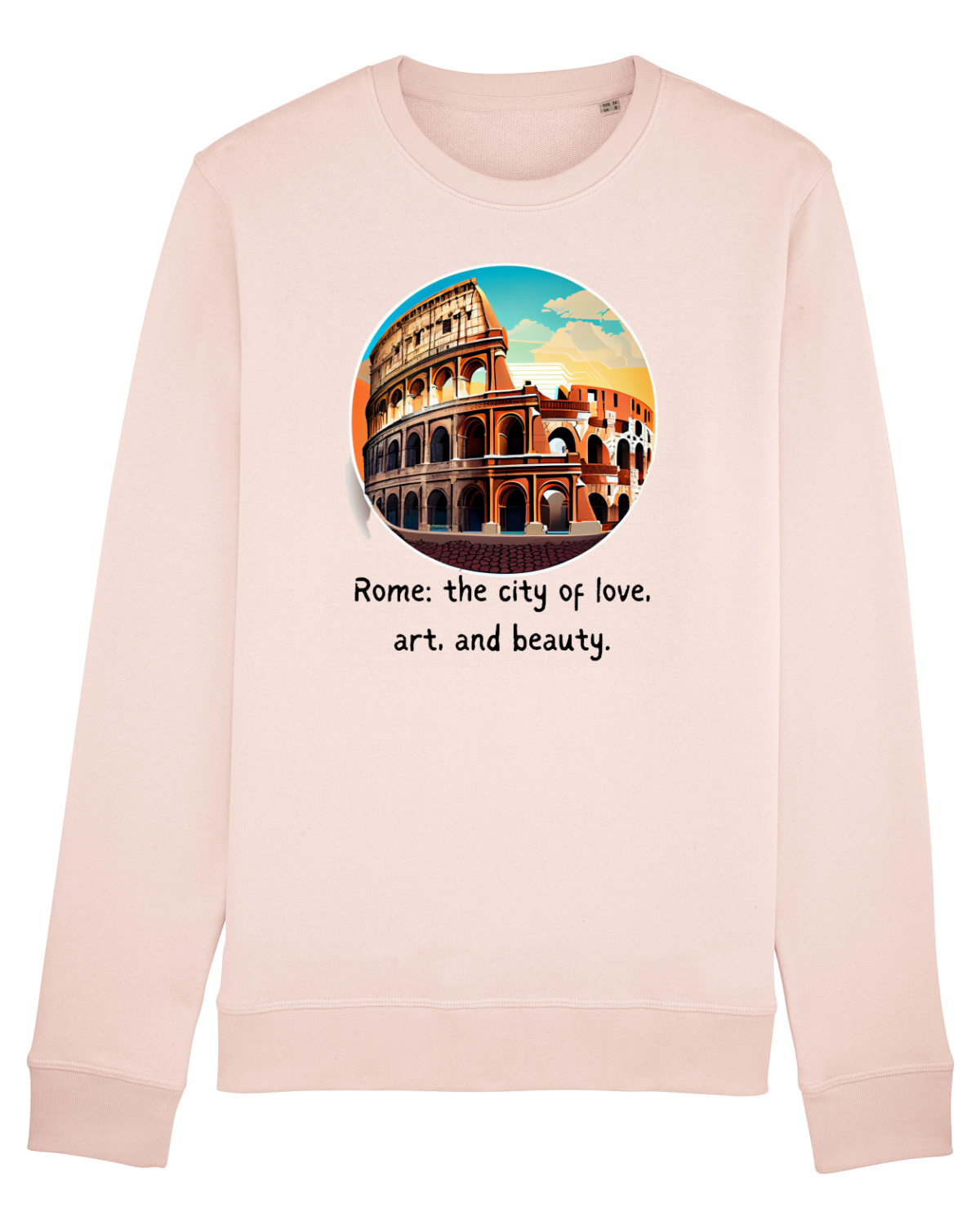 Bluză mânecă lungă Unisex Rise Candy Pink