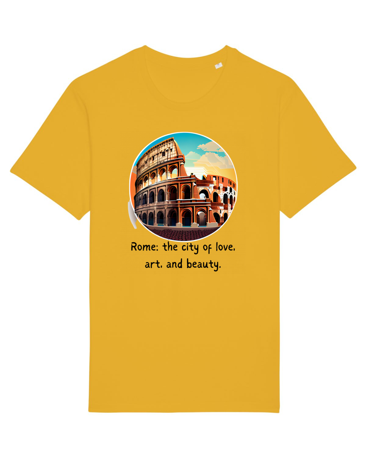 Tricou mânecă scurtă Unisex Rocker Spectra Yellow