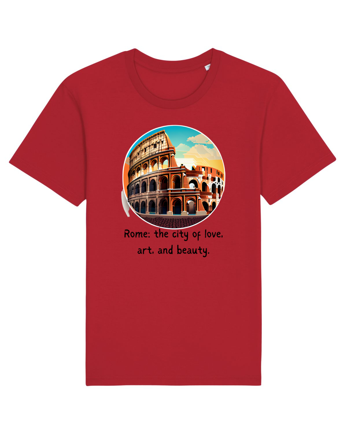 Tricou mânecă scurtă Unisex Rocker Red