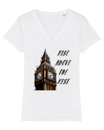 RISE ABOVE THE REST Tricou mânecă scurtă guler V Damă Evoker