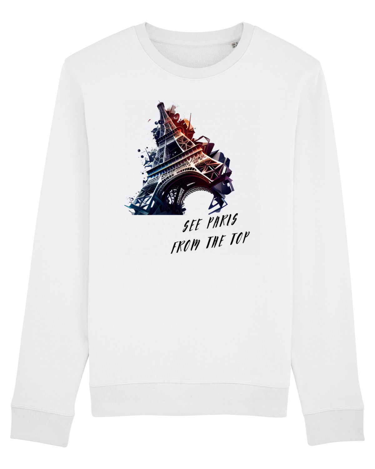 Bluză mânecă lungă Unisex Rise White