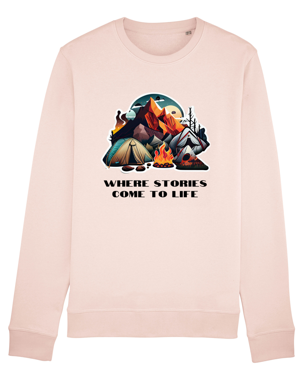 Bluză mânecă lungă Unisex Rise Candy Pink