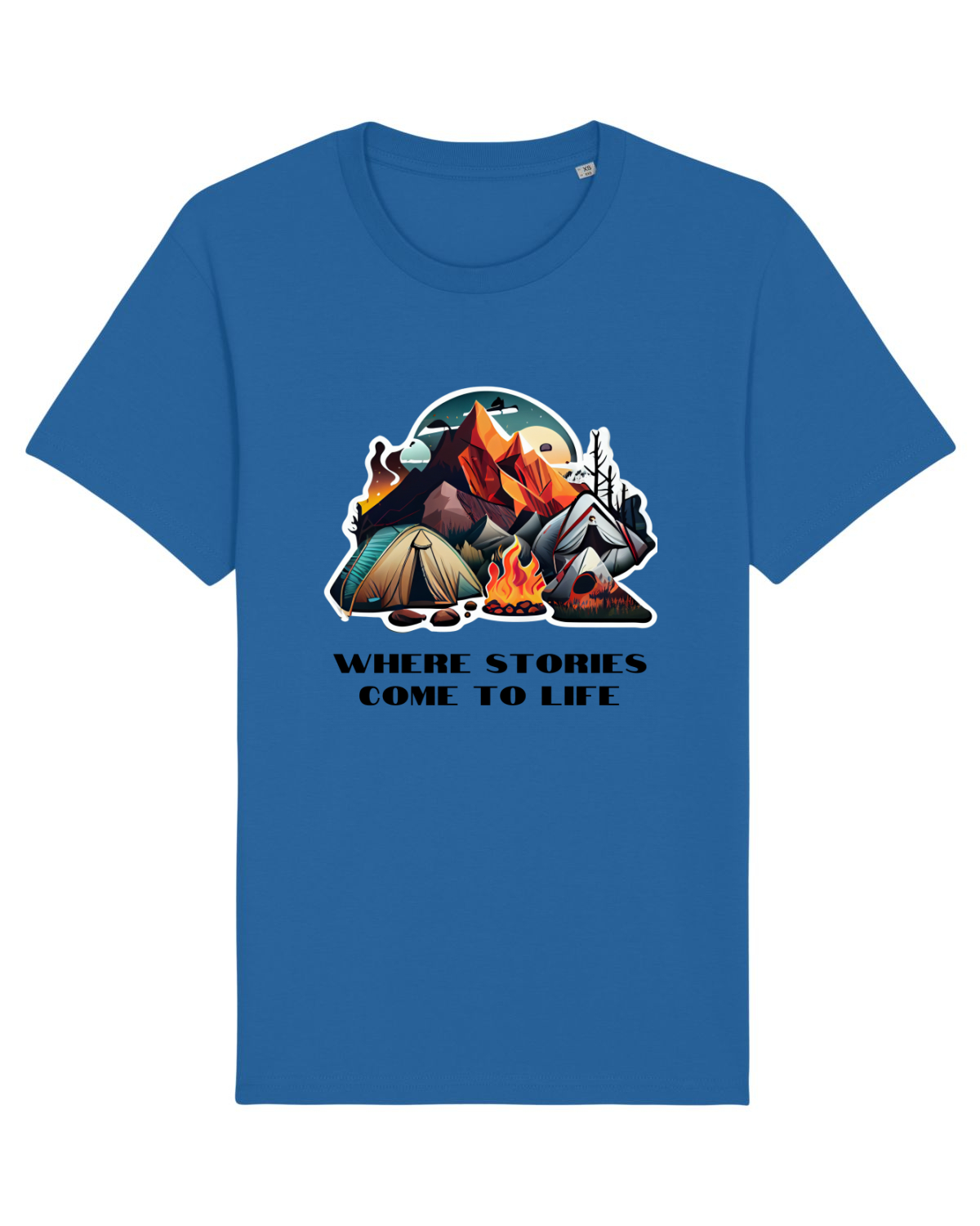 Tricou mânecă scurtă Unisex Rocker Royal Blue