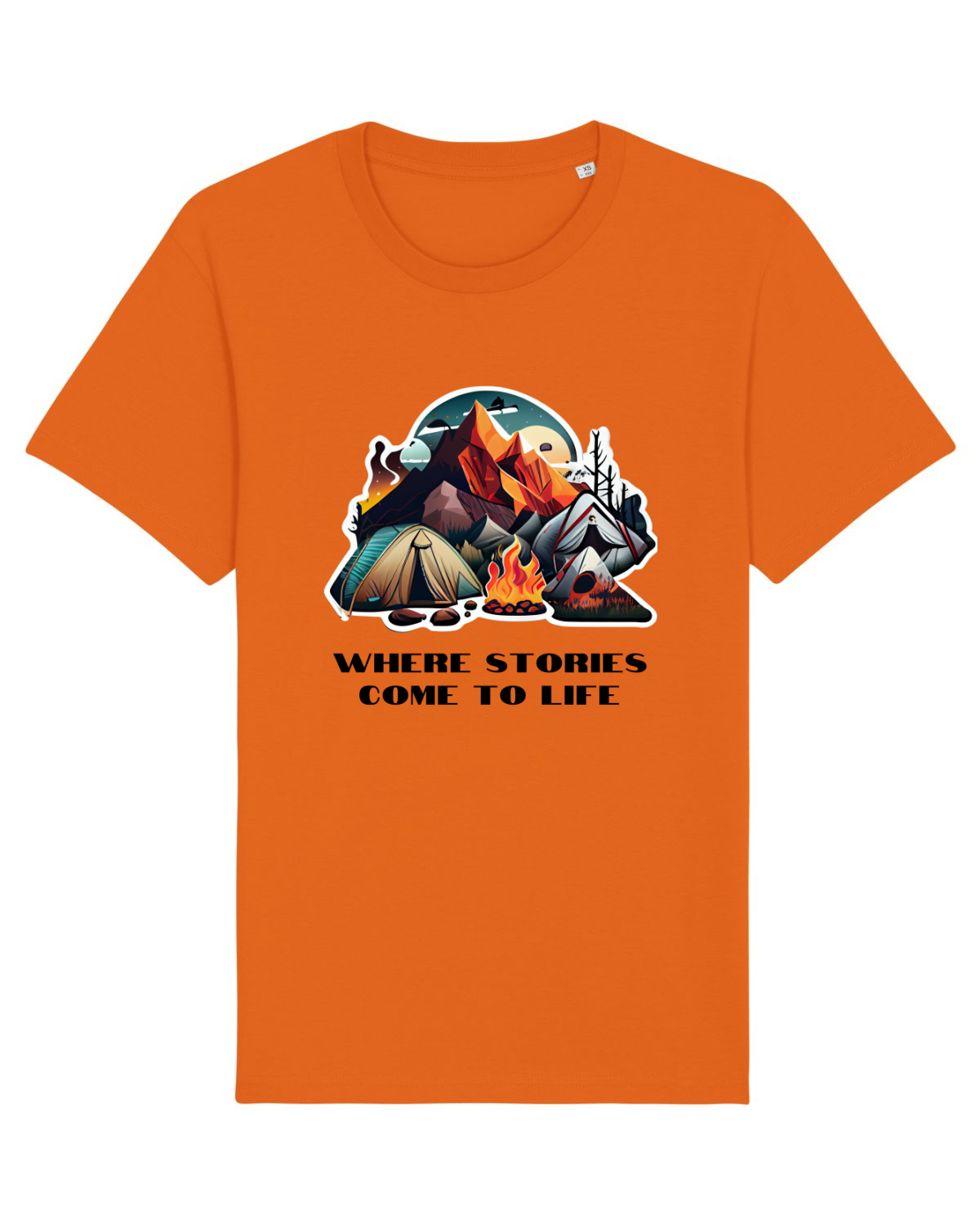 Tricou mânecă scurtă Unisex Rocker Bright Orange