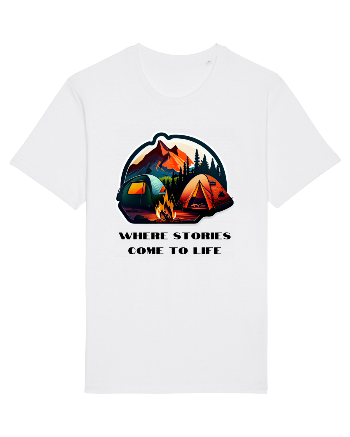 Tricou mânecă scurtă Unisex Rocker White