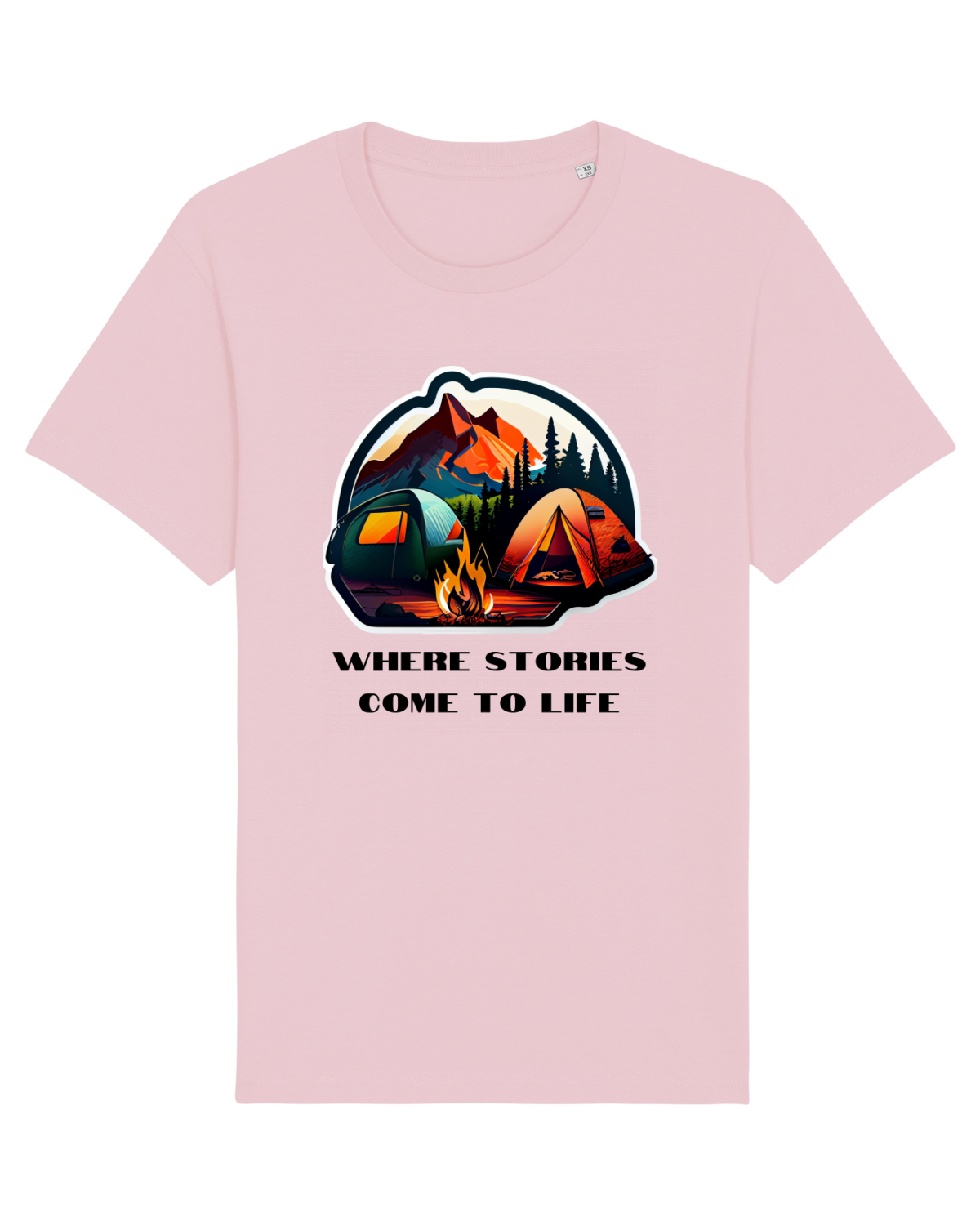 Tricou mânecă scurtă Unisex Rocker Cotton Pink