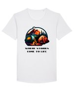 STORIES COME TO LIFE - V2 Tricou mânecă scurtă guler larg Bărbat Skater