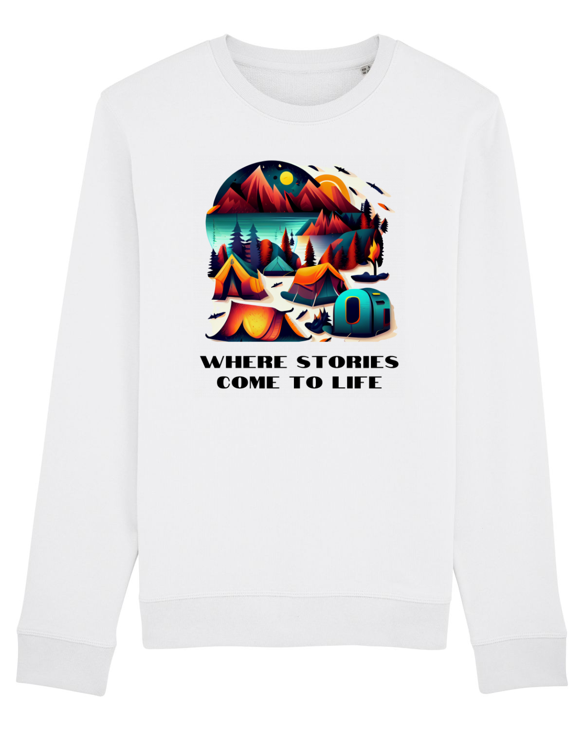 Bluză mânecă lungă Unisex Rise White