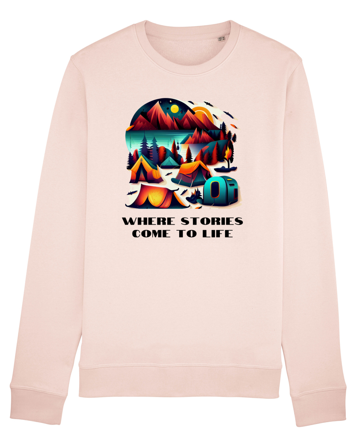 Bluză mânecă lungă Unisex Rise Candy Pink