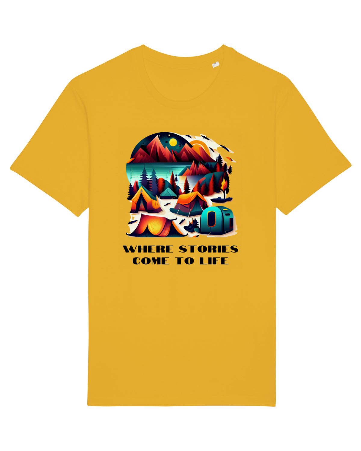 Tricou mânecă scurtă Unisex Rocker Spectra Yellow