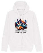 STORIES COME TO LIFE - V4 Hanorac cu fermoar Unisex Connector