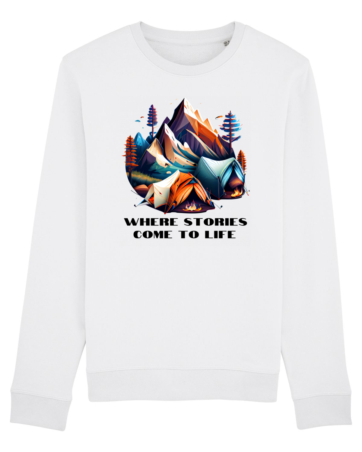 Bluză mânecă lungă Unisex Rise White