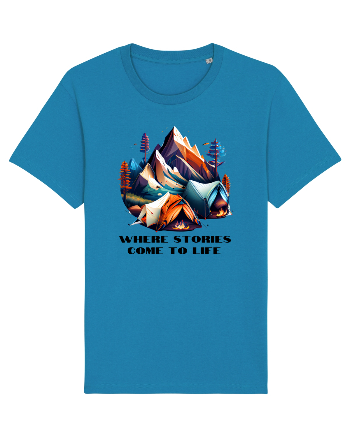 Tricou mânecă scurtă Unisex Rocker Azur