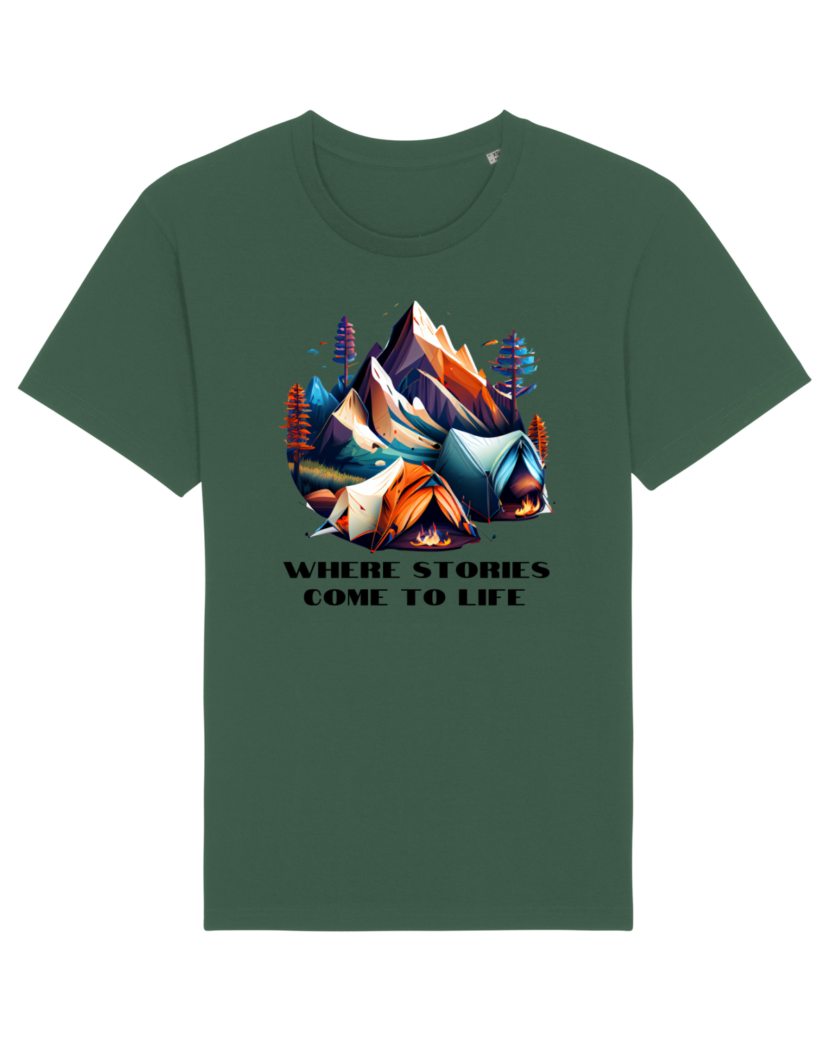 Tricou mânecă scurtă Unisex Rocker Bottle Green