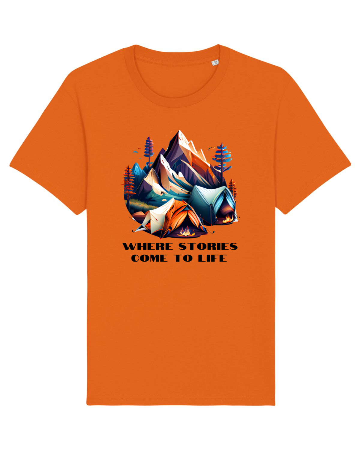 Tricou mânecă scurtă Unisex Rocker Bright Orange