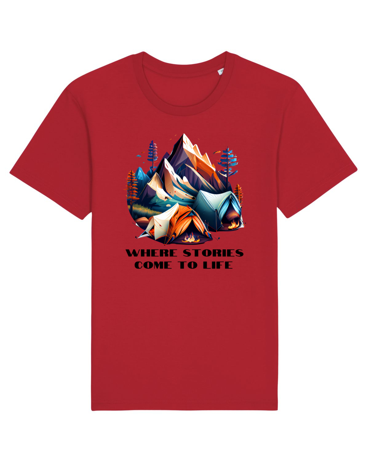 Tricou mânecă scurtă Unisex Rocker Red