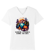 STORIES COME TO LIFE - V5 Tricou mânecă scurtă guler V Bărbat Presenter