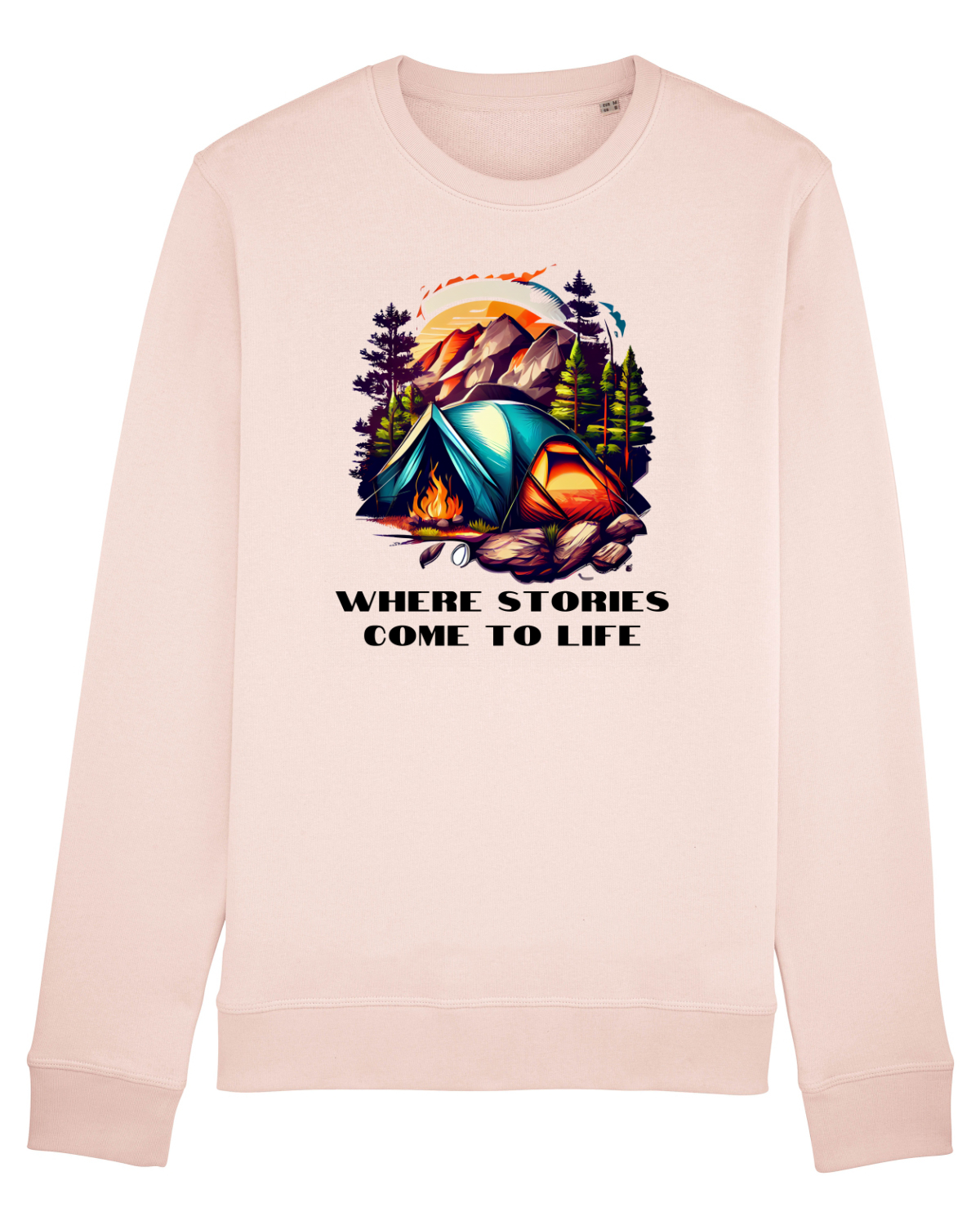 Bluză mânecă lungă Unisex Rise Candy Pink