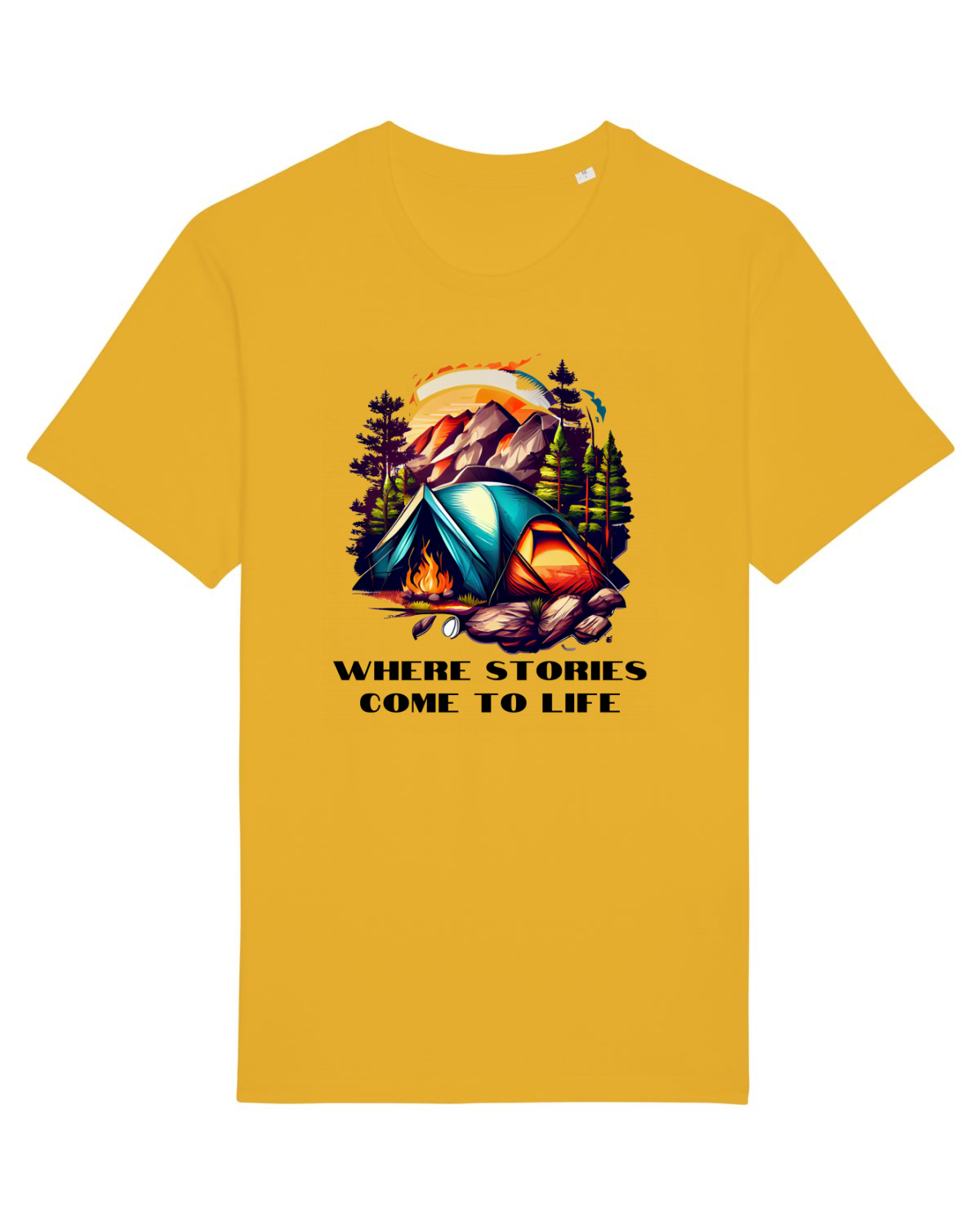 Tricou mânecă scurtă Unisex Rocker Spectra Yellow