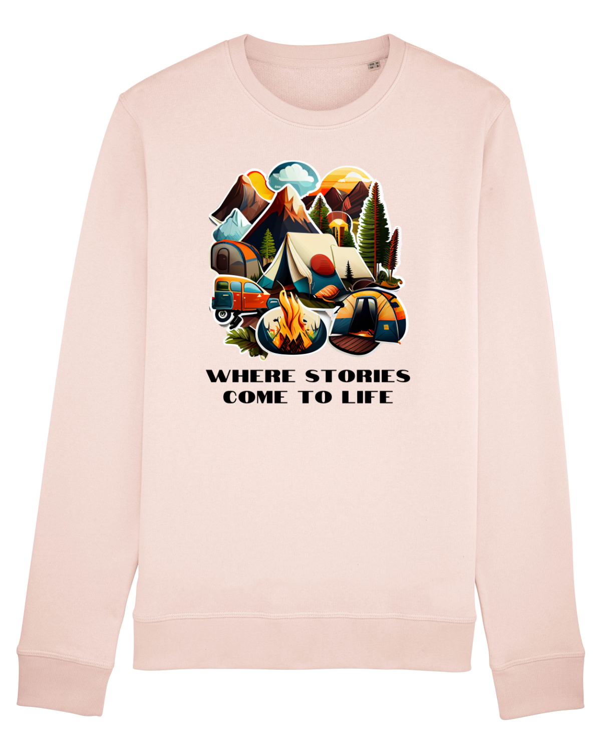 Bluză mânecă lungă Unisex Rise Candy Pink