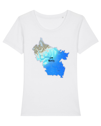 Buzău County Map White