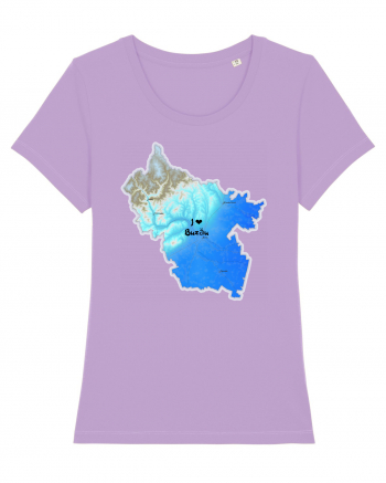Buzău County Map Lavender Dawn