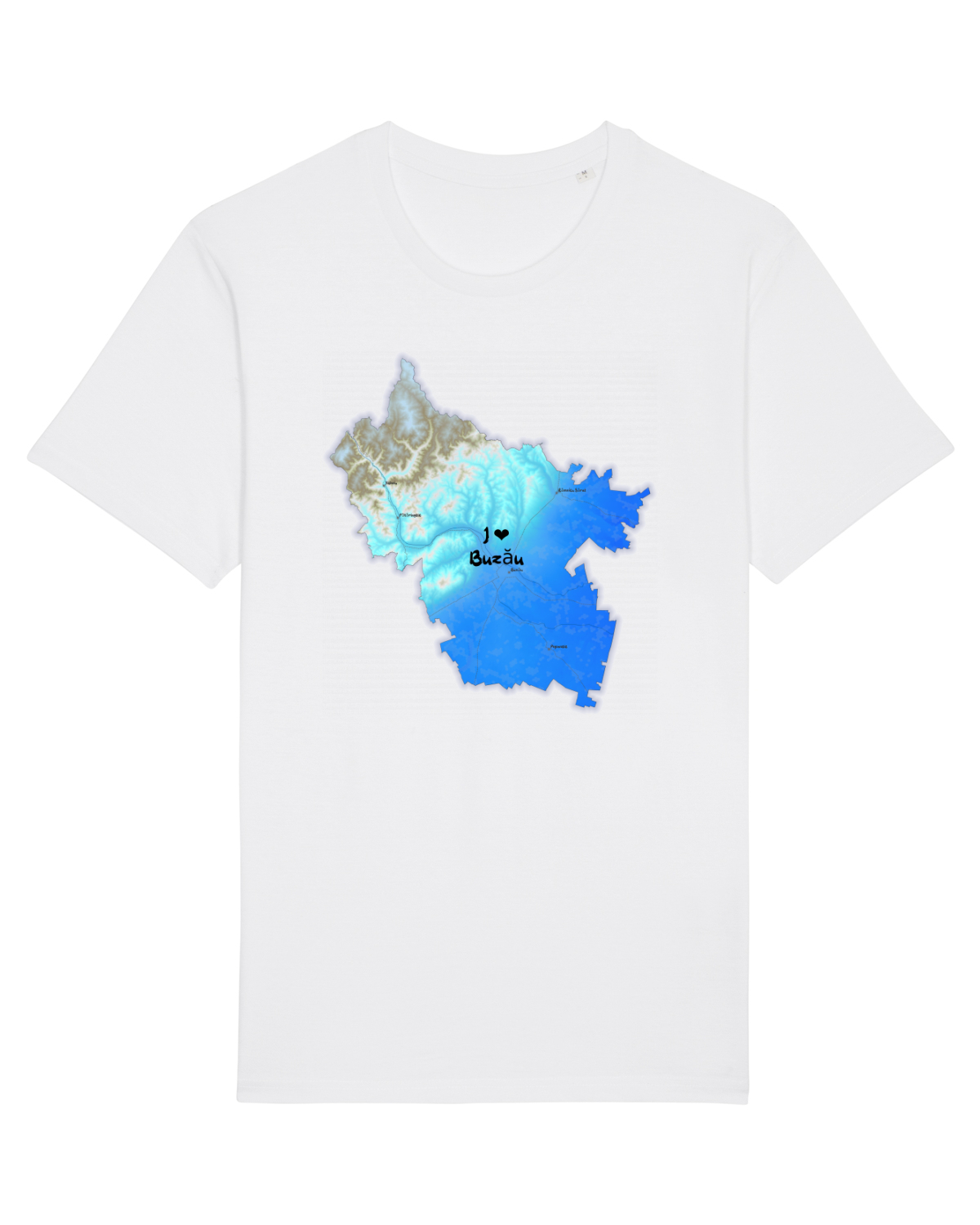 Tricou mânecă scurtă Unisex Rocker White