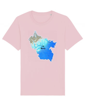 Buzău County Map Cotton Pink