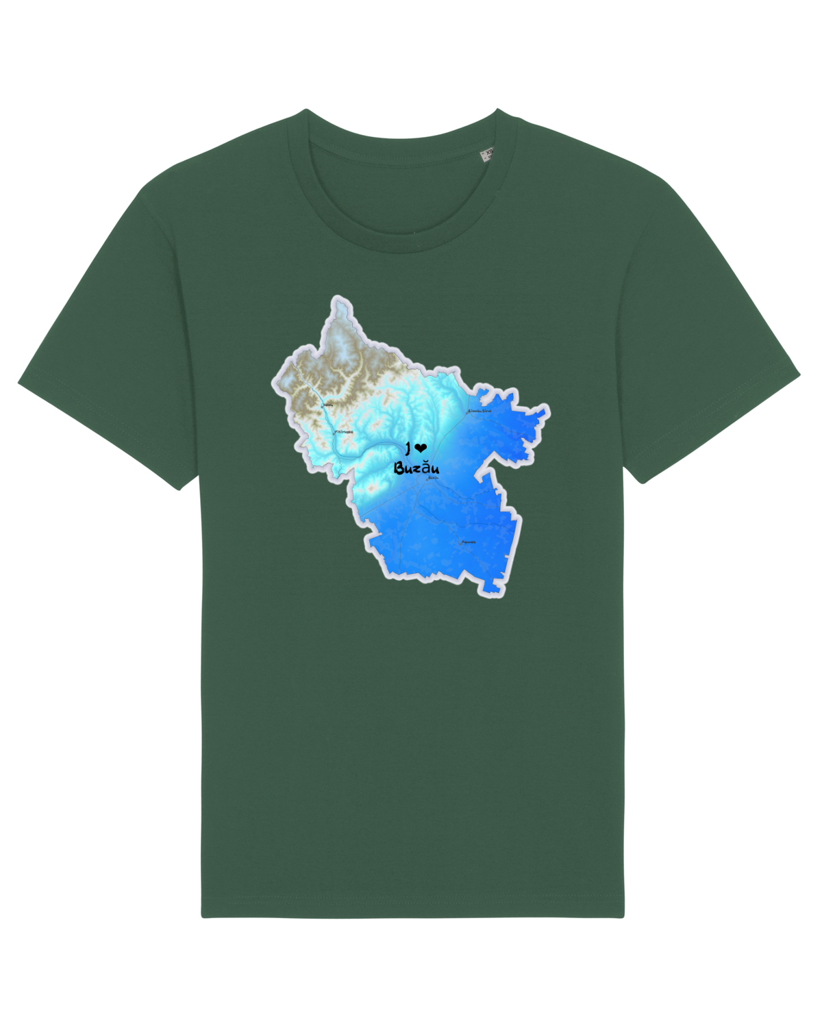 Tricou mânecă scurtă Unisex Rocker Bottle Green