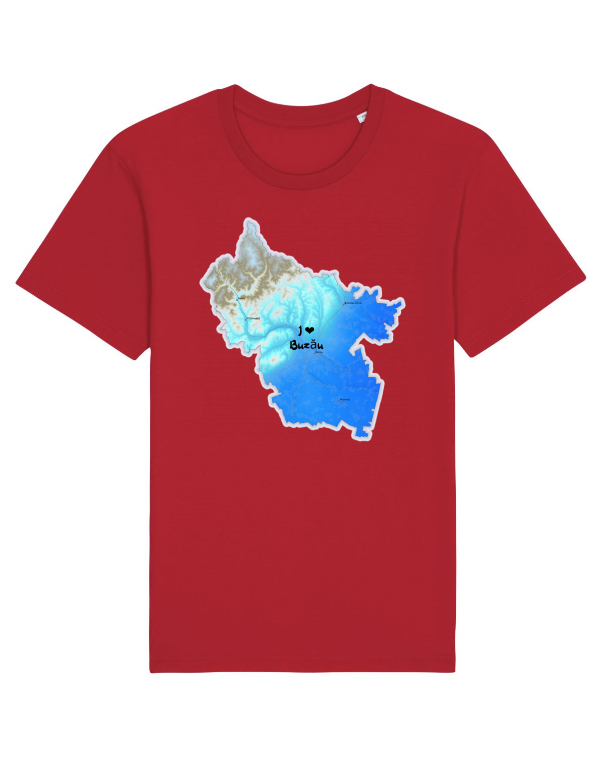 Tricou mânecă scurtă Unisex Rocker Red