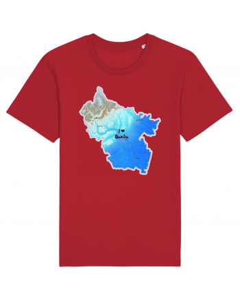 Buzău County Map Red