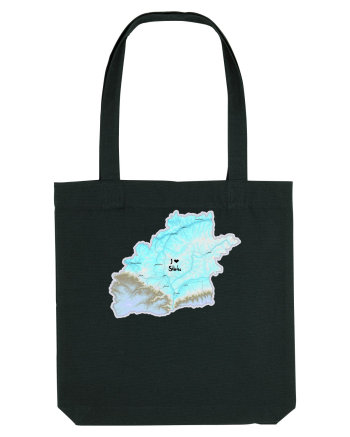 Sibiu County Map Black