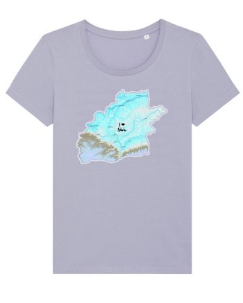 Sibiu County Map Lavender