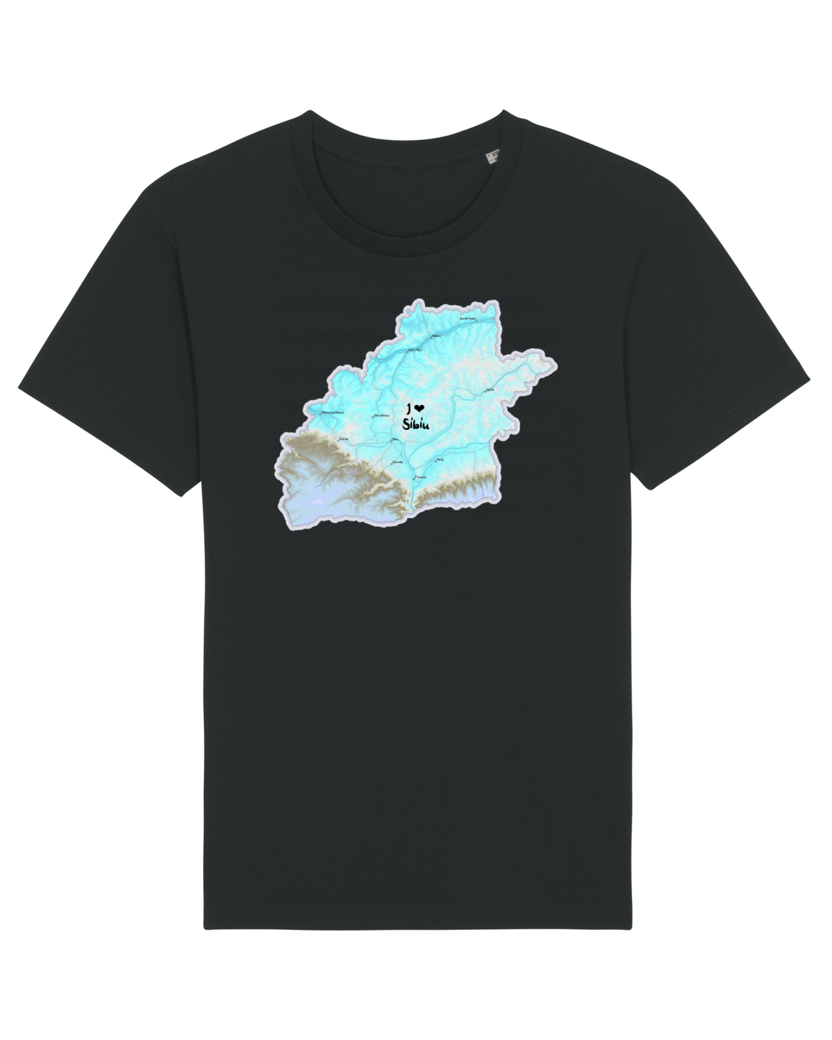 Tricou mânecă scurtă Unisex Rocker Black