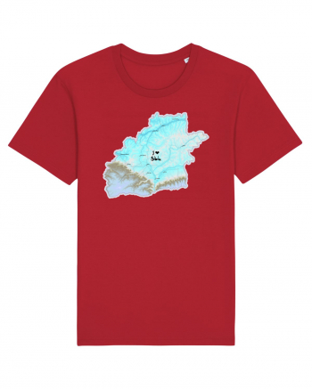 Sibiu County Map Red