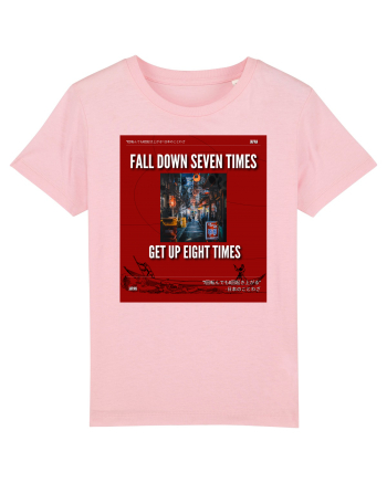 Fall Down Seven Times Get Up Eight Times Cotton Pink
