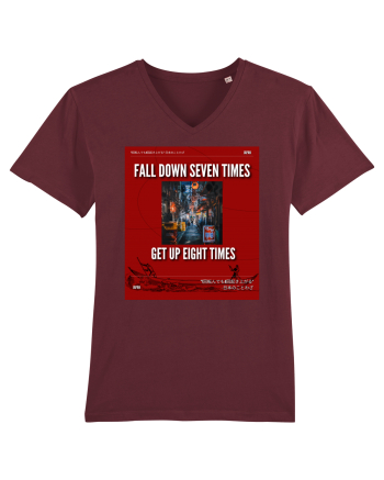 Fall Down Seven Times Get Up Eight Times Burgundy