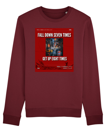 Fall Down Seven Times Get Up Eight Times Burgundy