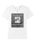 Everyone Makes Mistakes Nobody s Perfect Tricou mânecă scurtă guler V Bărbat Presenter