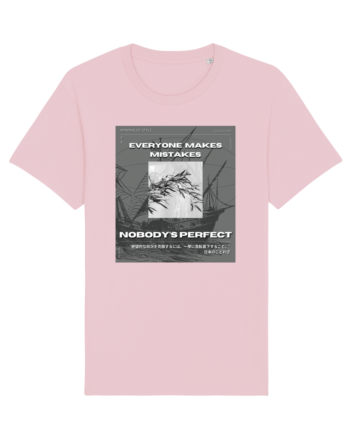 Tricou mânecă scurtă Unisex Rocker Cotton Pink