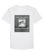 Everyone Makes Mistakes Nobody s Perfect Tricou mânecă scurtă guler larg Bărbat Skater
