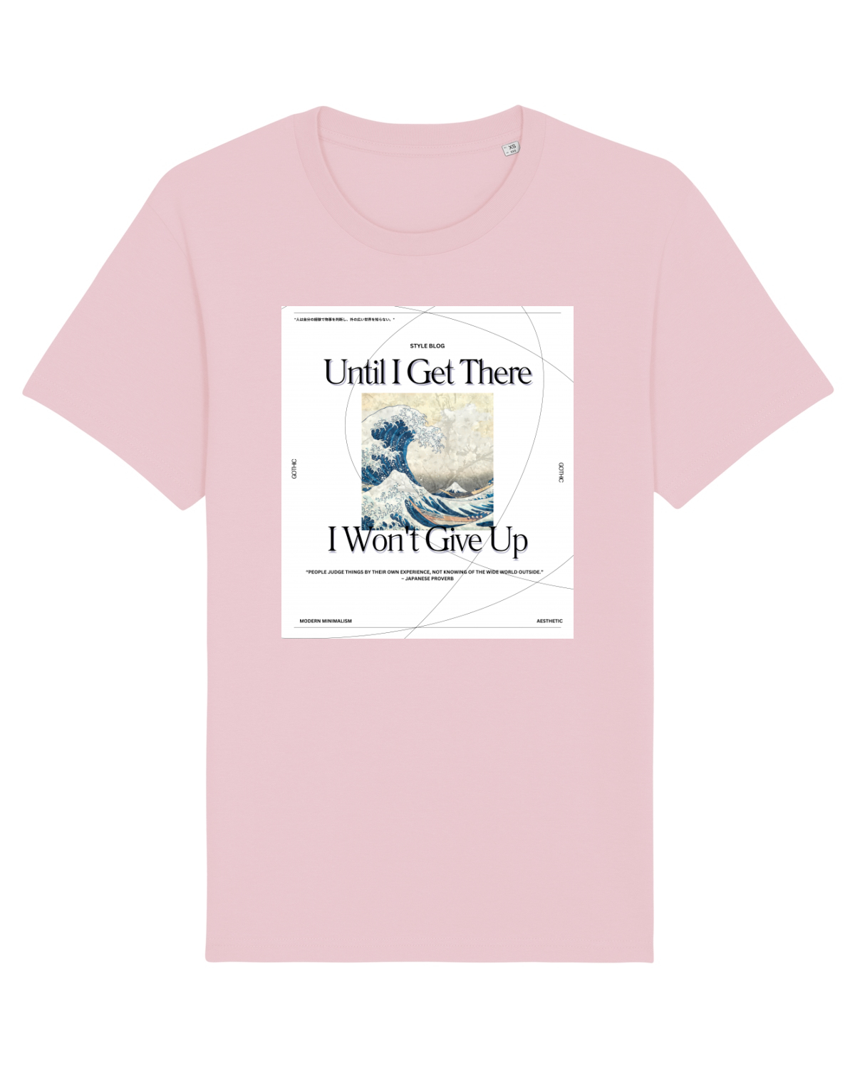 Tricou mânecă scurtă Unisex Rocker Cotton Pink