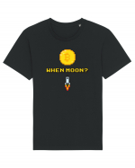 When moon?? Tricou mânecă scurtă Unisex Rocker