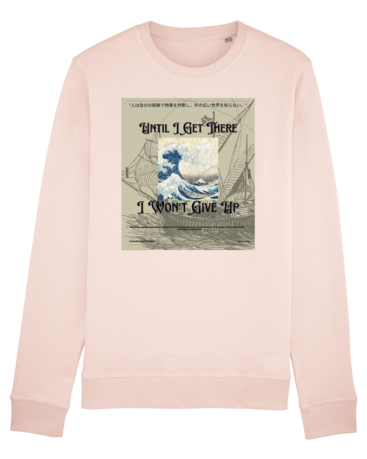 Bluză mânecă lungă Unisex Rise Candy Pink