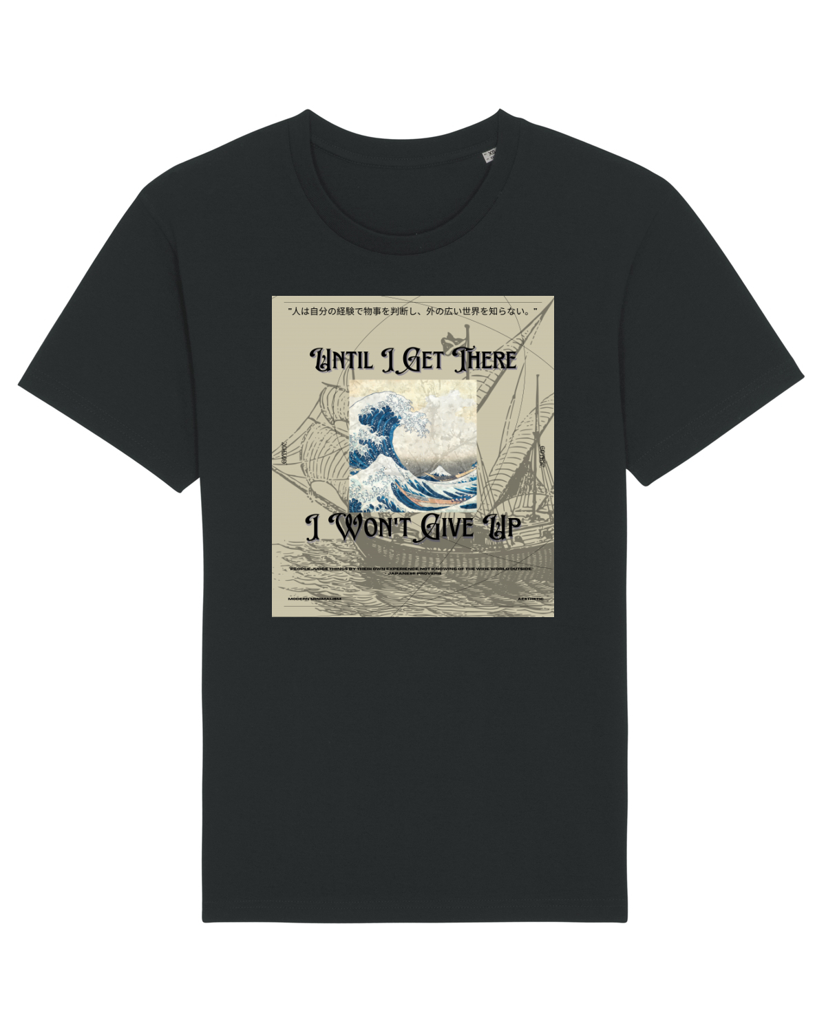 Tricou mânecă scurtă Unisex Rocker Black
