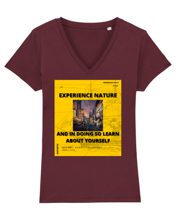 Experience Nature And In Doing So Learn About Yourself Burgundy